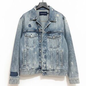 Calvin Klein Jeans Distressed Blue Denim Jacket